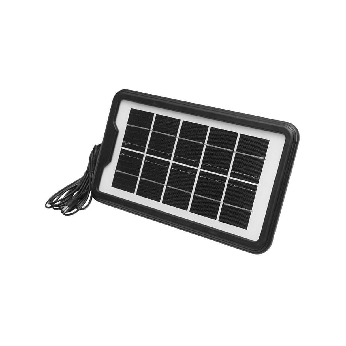 Kit iluminat portabil LED cu 3 becuri/proiector, panou solar si baterie 3.7V, 5500Ah pentru pescuit camping GD-P30